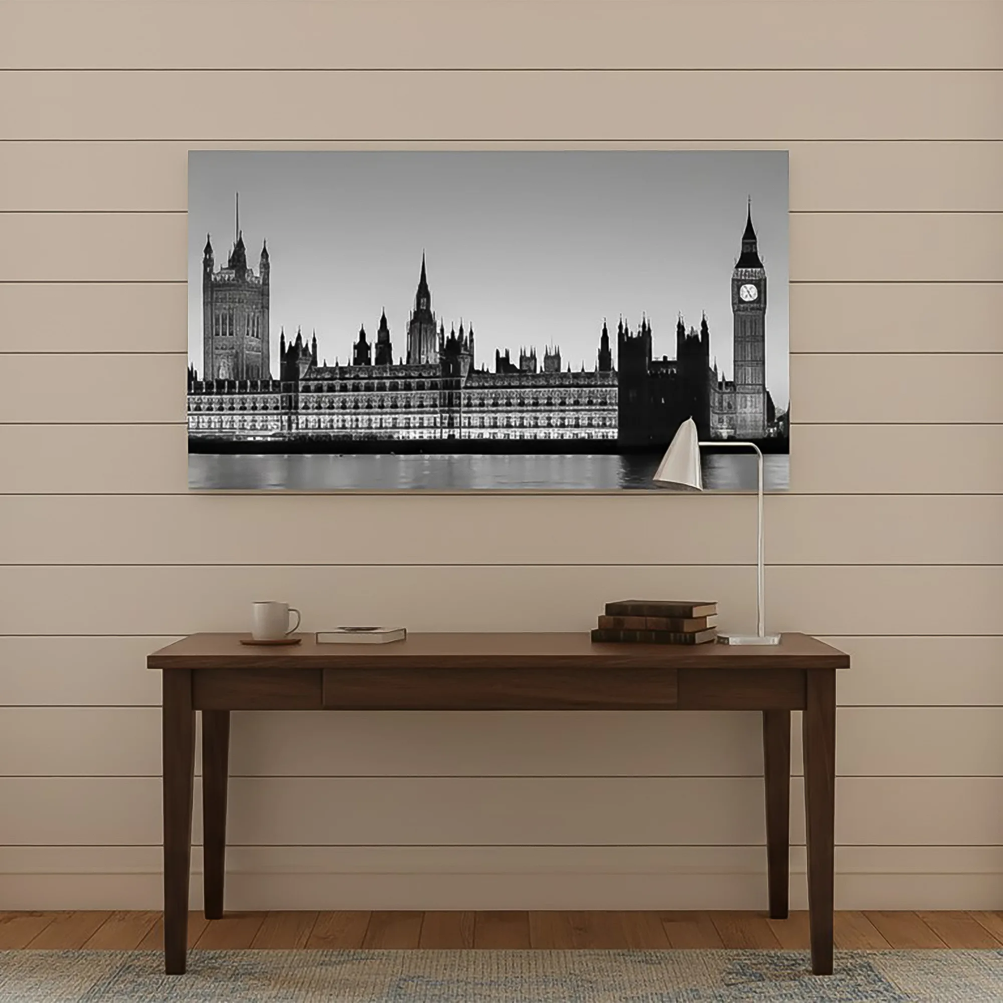 Houses of Parliament Canvas Print with 15 LED Lights