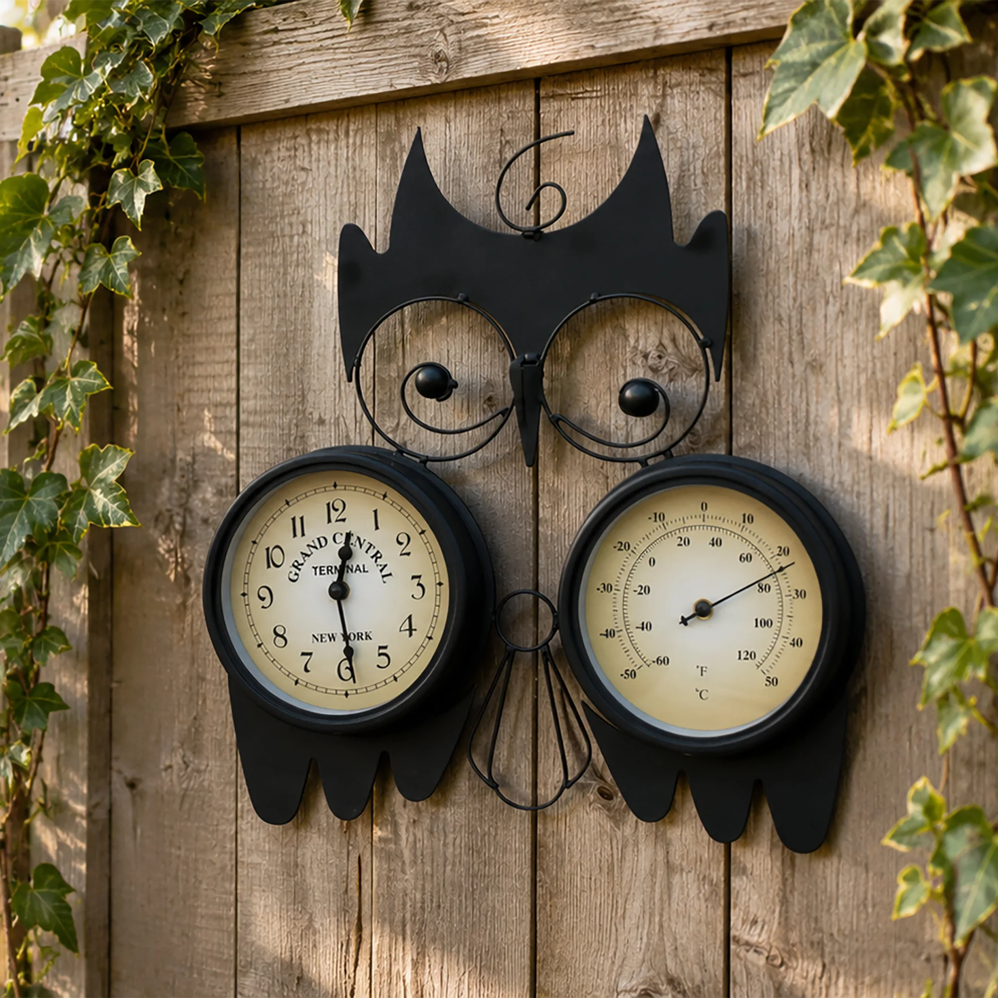 Owl Garden Wall Clock