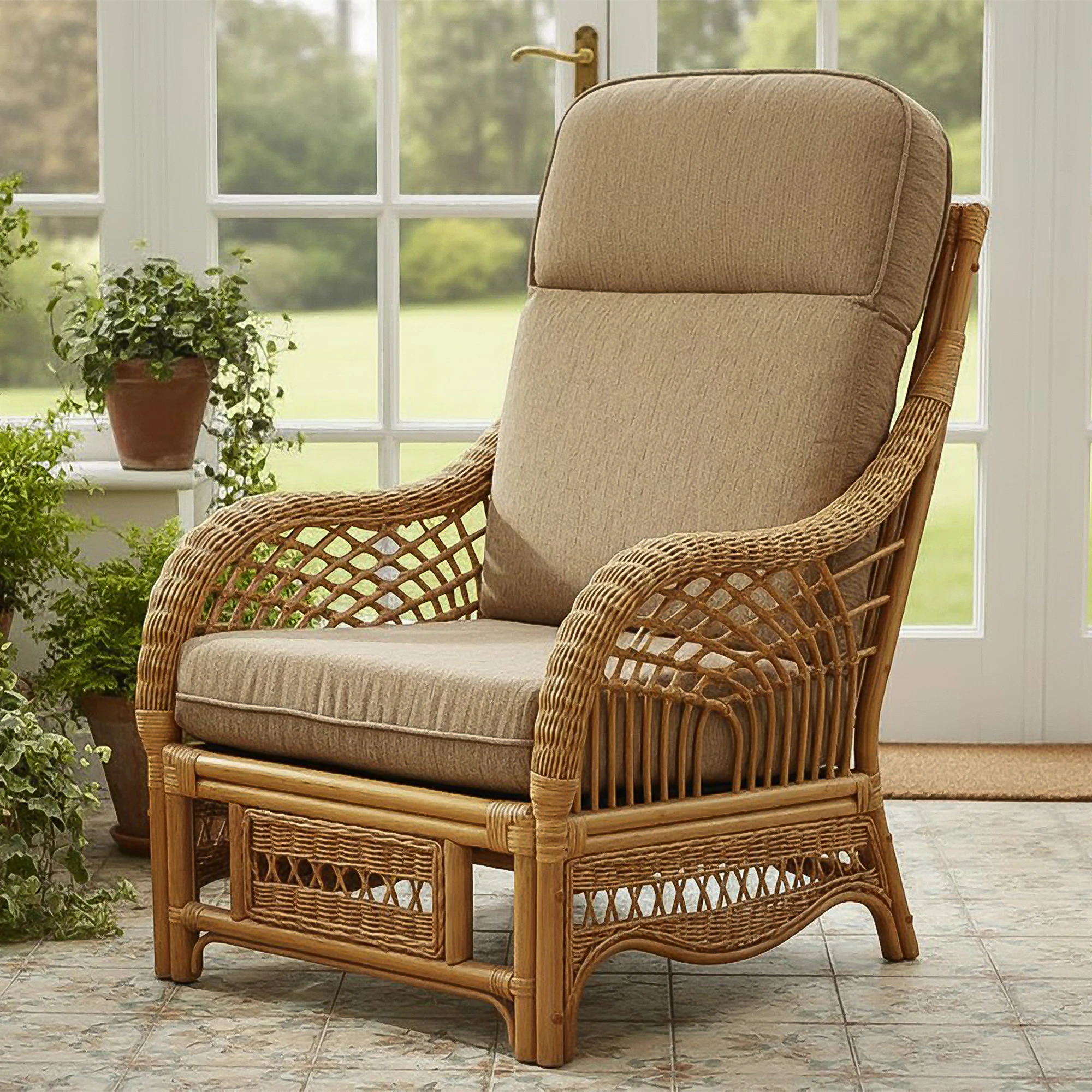 Portofino Chair with Coffee Cushions