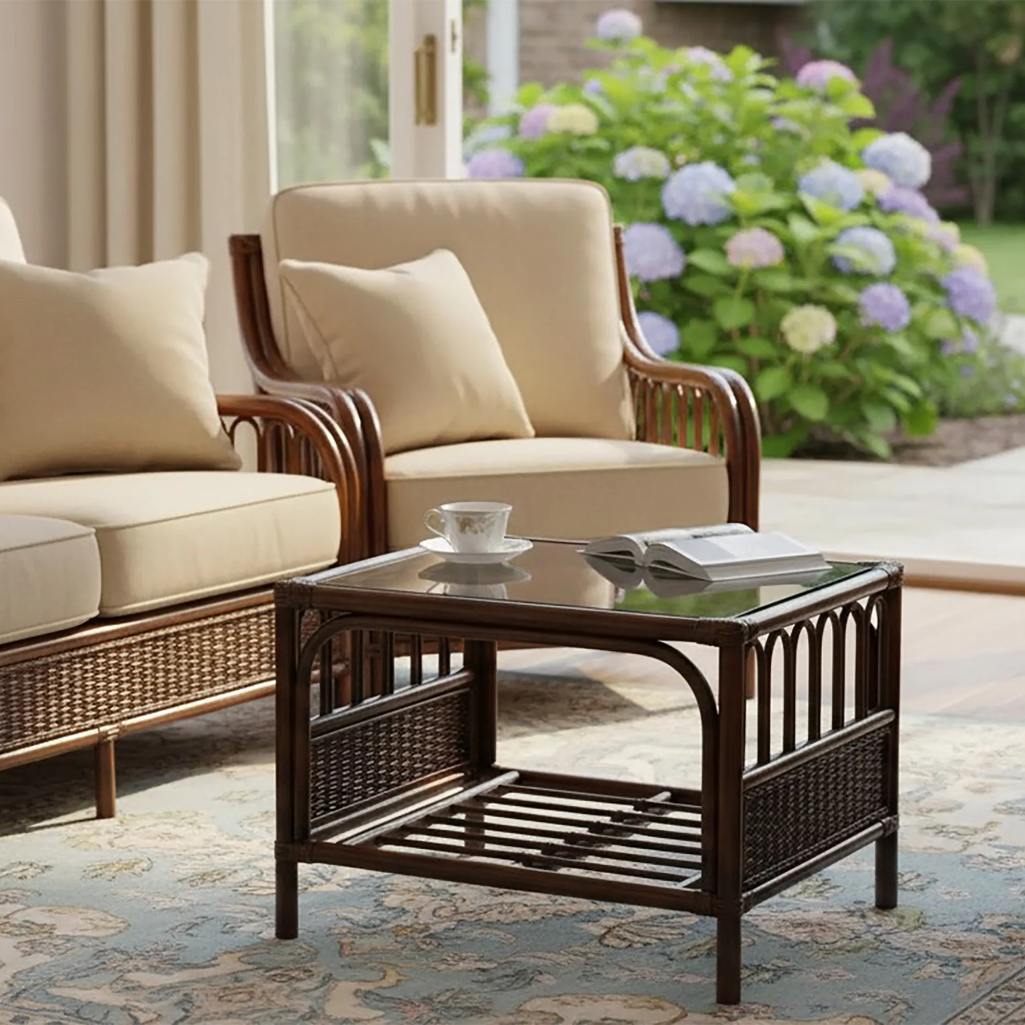 Verona Cane Coffee Table